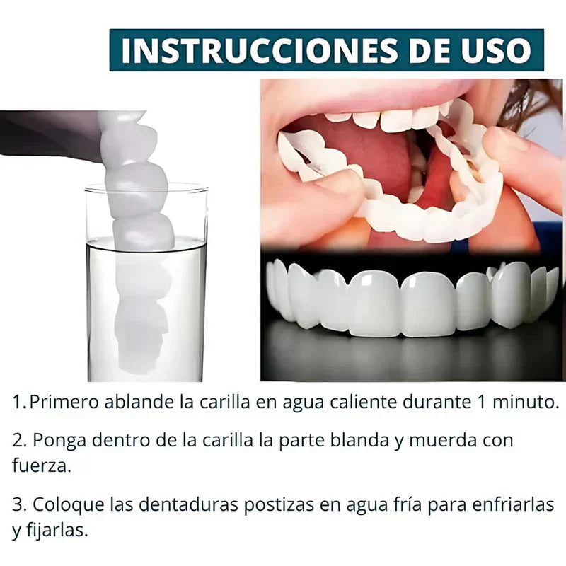 SMILEPRO 🦷 - CARILLAS DENTALES AJUSTABLES DE RESINA + ESTUCHE REGALO - ¡ÚLTIMAS UNIDADES!