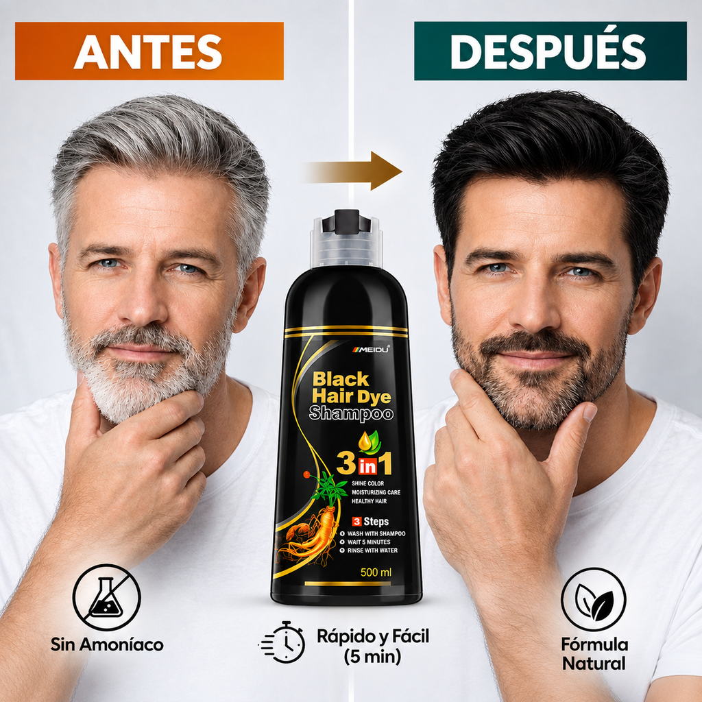 REJUVENECE TU CABELLO AL INSTANTE | SHAMPOO CUBRE CANAS