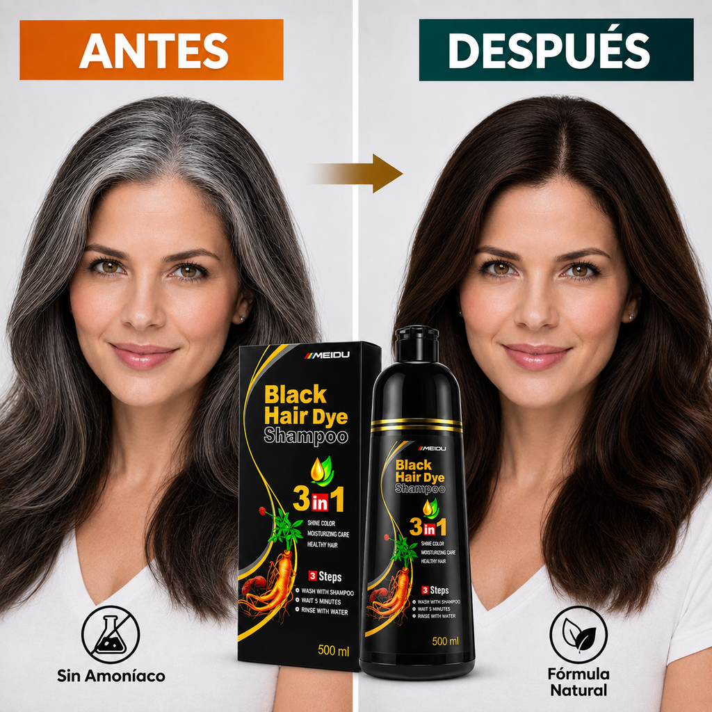 REJUVENECE TU CABELLO AL INSTANTE | SHAMPOO CUBRE CANAS