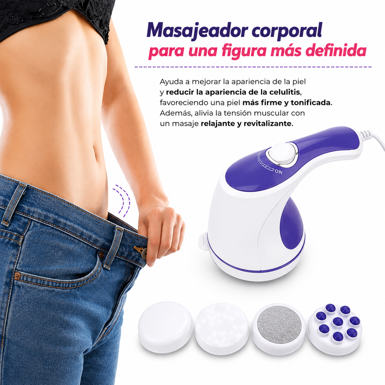 MASAJEADOR 4 EN 1 - TONIFICADOR Y REMOVEDOR DE CELULITIS